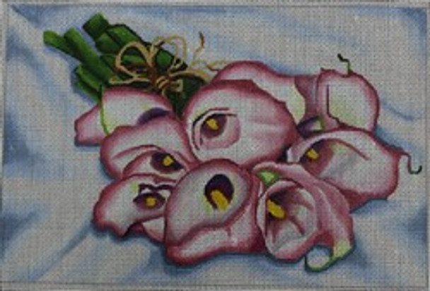 R138 Pink Cala Lily Boquet 9 x 6	18 Mesh Robbyn's Nest Designs