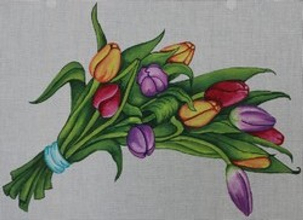 R520 A Bouquet of Tulips 15.25 x 11.5	18 Mesh Robbyn's Nest Designs