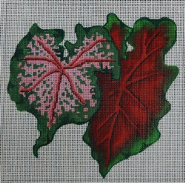 R151 Pink/Green and Red/Green Leaves 6 x 6	18 Mesh Robbyn's Nest Designs