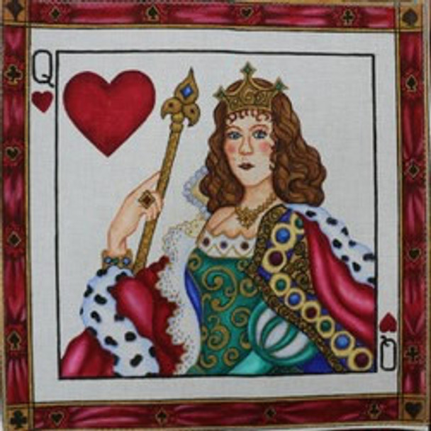 R592 Queen of Hearts 16.25 x 16.25	18 Mesh Robbyn's Nest Designs