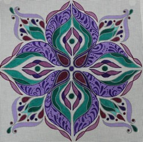 R478 Purple/Green Kaleidoscope 14.5 x 14.5 18 Mesh Robbyn's Nest Designs