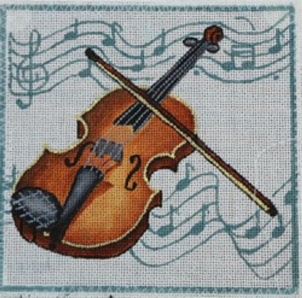 R408  Violin 6.25 x 6 18  Mesh Robbyn's Nest Designs