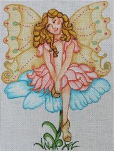 R517 Fairy on a Flower	7 x 9	18 Mesh Robbyn's Nest Designs