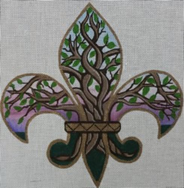 R1147 Fleur de Lis	9 x 918 Mesh Robbyn's Nest Designs