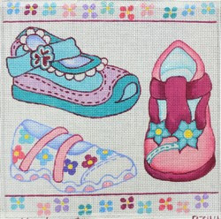 R744 Little Girl's Shoes	8 x 8 18 Mesh Robbyn's Nest Designs