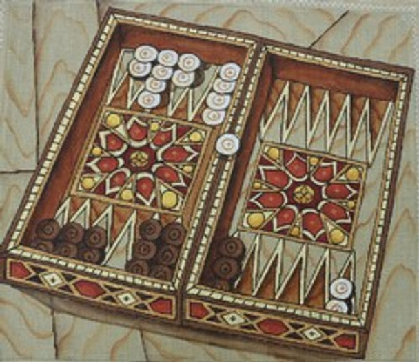 R751	Backgammon	 14.25 x 12	18  Mesh Robbyn's Nest Designs