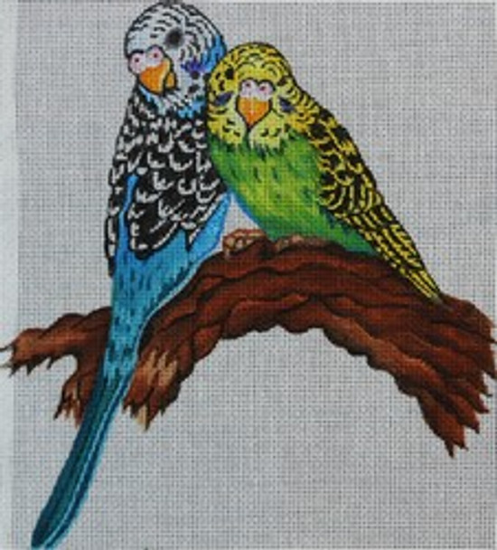 R321 Parrots 7.5 x 8	18  Mesh Robbyn's Nest Designs