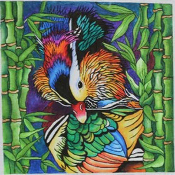 R1004 Mandarin Duck	14.25 x14	18 Mesh Robbyn's Nest Designs