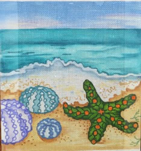 R1126 Beach Scene M 8 x 8 18 Mesh Robbyn's Nest Designs