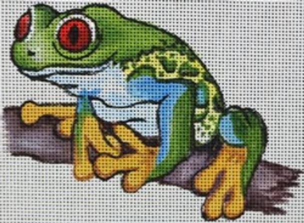 R837 Red Eyed Tree Frog 5 x 3.5 18 Mesh Robbyn's Nest Designs