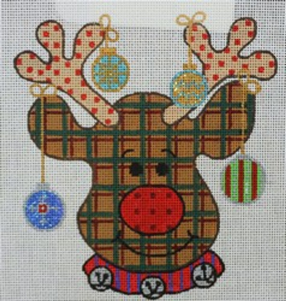 R684 Christmas Moose	5.5 x 6	18 Mesh Robbyn's Nest Designs