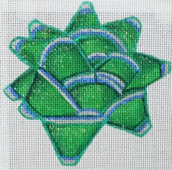 R656 Green Bow	 4.5 x 4.5 18 Mesh Robbyn's Nest Designs