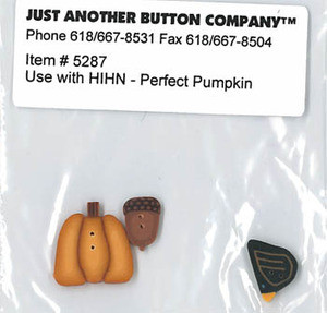 Just Another Button Company Perfect Pumpkin Button Pack (5287)