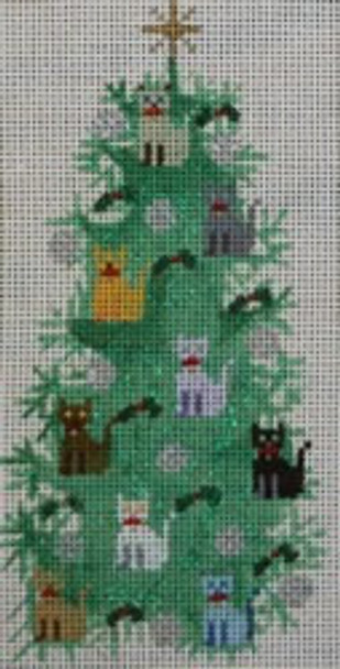 WS340U Cat Tree 18 Mesh 6 x 3  WINNETKA STITCHERY DESIGNS