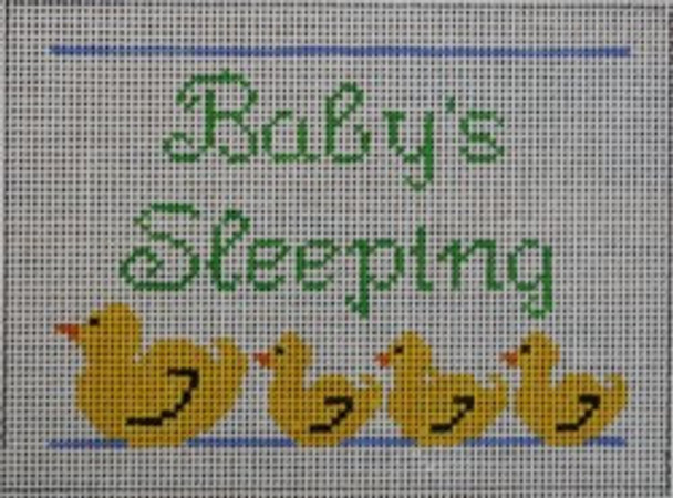 WS754	Baby's Asleep (Ducks) 5 x 7.25	 13 Mesh WINNETKA STITCHERY DESIGNS