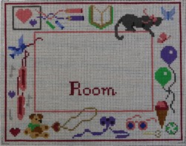 WS671	Doll / Girl's Room Sign	7.25 x 9	13 Mesh WINNETKA STITCHERY DESIGNS