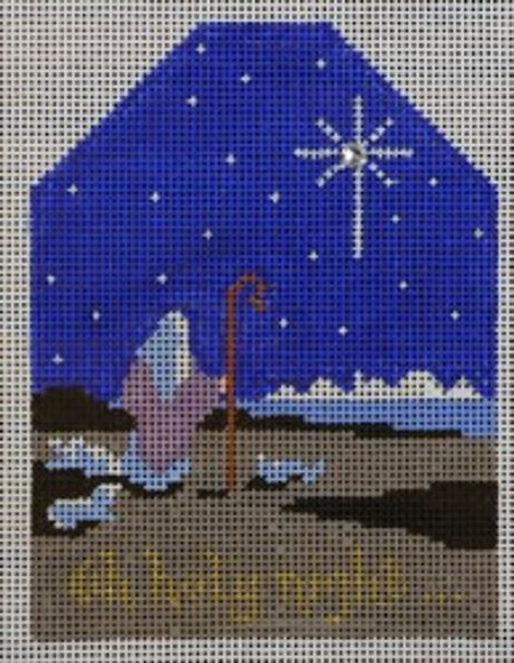 WS462	Sheperd/Star Ornament 3.5 x 4.75 18 Mesh WINNETKA STITCHERY DESIGNS