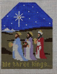 WS479	Three Kings/Star Ornament	 3.5 x 4.75 18 Mesh WINNETKA STITCHERY DESIGNS
