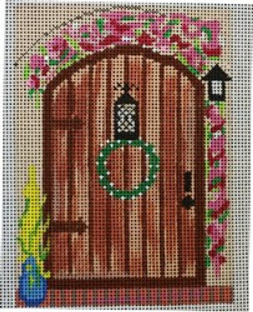 WS870C Summer Door 5.5 x 4.5 18 Mesh WINNETKA STITCHERY DESIGNS