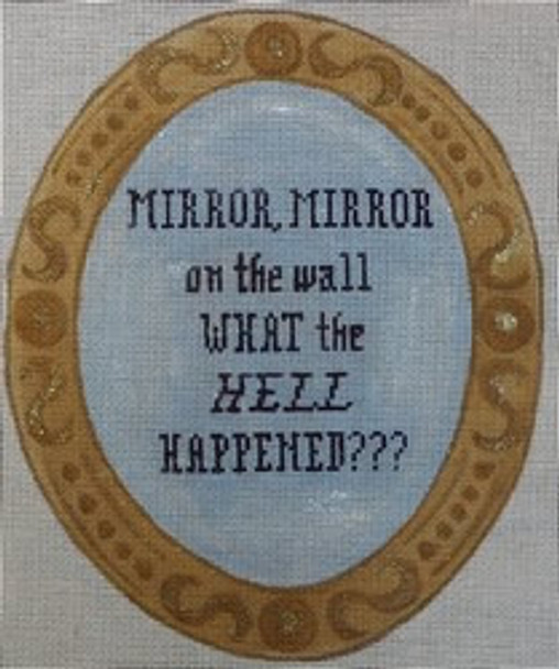 WS824	Mirror/ Mirror What Happened	11.95 x 9.5	13 Mesh WINNETKA STITCHERY DESIGNS