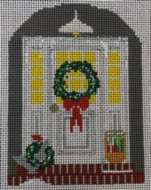 WS739H	Door with Windows   4.5 x 4 18 Mesh WINNETKA STITCHERY DESIGNS