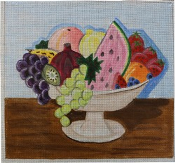 WS919	Fruit Bowl	10 x 10.75	13 Mesh WINNETKA STITCHERY DESIGNS