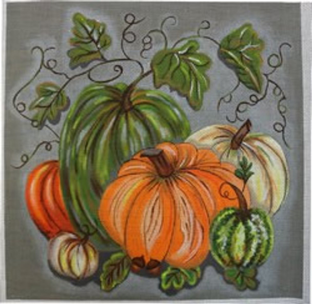 WS920	Pumpkins Pillow	13.75 x 13.75	13 Mesh WINNETKA STITCHERY DESIGNS