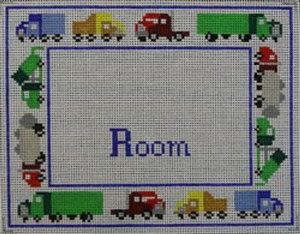 WS638	Trucks/ Room 	6.75 x 8.75 13 Mesh WINNETKA STITCHERY DESIGNS