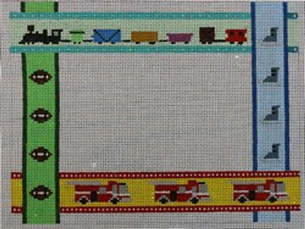 WS903	Boy's Ribbon Sampler 	8 x 10 13 Mesh WINNETKA STITCHERY DESIGNS