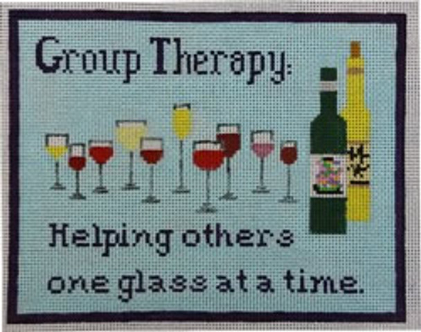 WS895	Group Therapy  7.25 x 9 13 Mesh WINNETKA STITCHERY DESIGNS