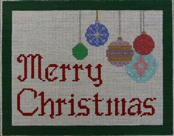 WS696	Merry Christmas Ornaments 7.25 x 9.25 	13 Mesh WINNETKA STITCHERY DESIGNS