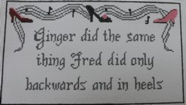 WS636	Ginger and Fred	11 x 6.5		 13 Mesh WINNETKA STITCHERY DESIGNS