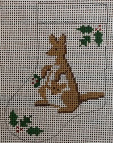 WS633F	Kanga/ Roo Ornament	 3 x 3 18 Mesh WINNETKA STITCHERY DESIGNS