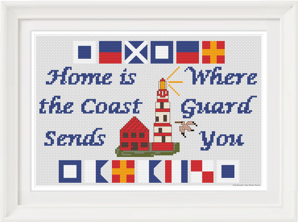 Coast Guard Home 140 x 93 by Salty Stitcher YT