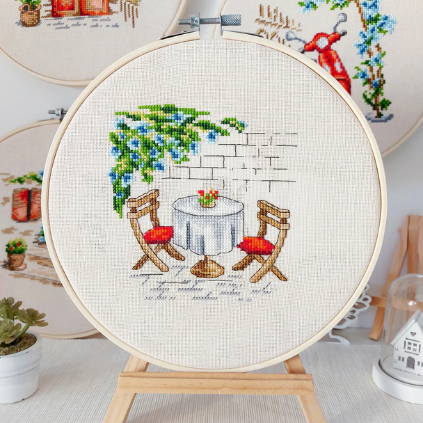 Roman Café  Artmishka Counted Cross Stitch Pattern