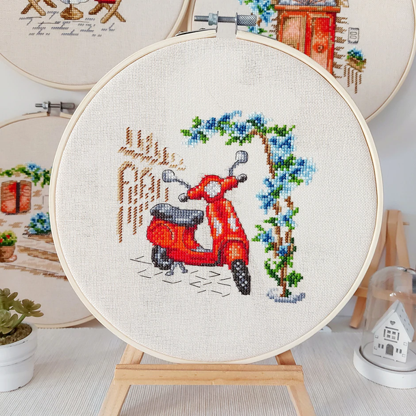 Vespa Artmishka Counted Cross Stitch Pattern