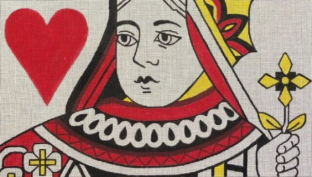 HO2129 QUEEN OF HEARTS PORTRAIT  Queen of Hearts Rectangle-8 x 12 18 mesh Raymond Crawford Designs