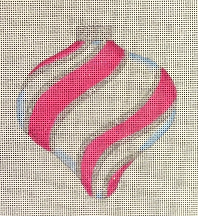 HO2111 HOT PINK ORNAMENT 5 inches 18 Mesh Raymond Crawford Designs