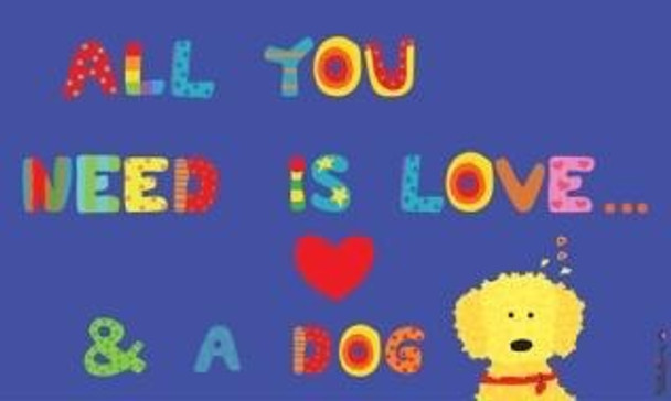 400 series:  404 All You Need Is Love & a Dog 10 x 6 13 Mesh art of Georgia Florena Shaban Tatutina Tango & Chocolate