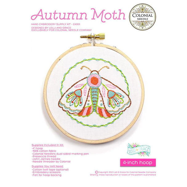 WS-EK001 Autumn Moth Embroidery Kit