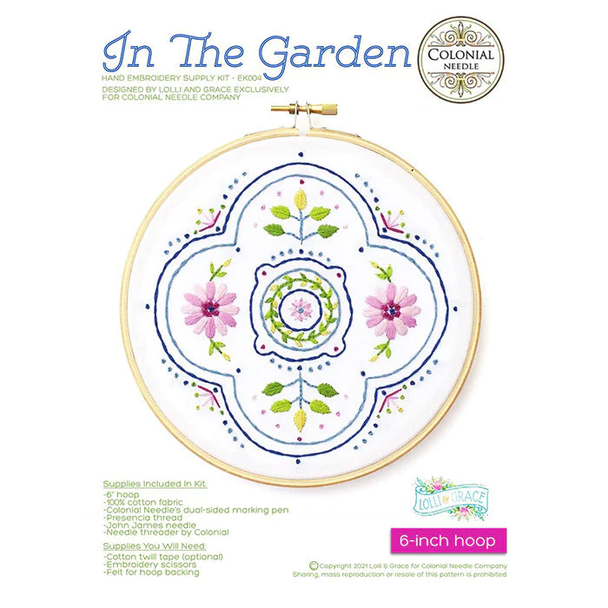 WS-EK004 In the Garden Embroidery Kit