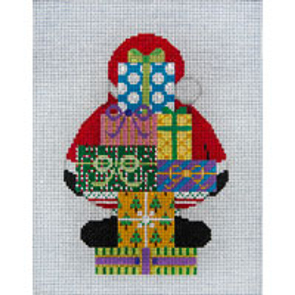 CHRISTMAS X246 Back of Santa on Packages  7 x 9 13 Mesh JP Needlepoint