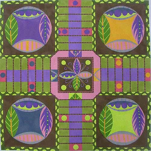 ZE105S Parcheesi Board & Dice Cups 14″ sq. 13 Mesh Zecca