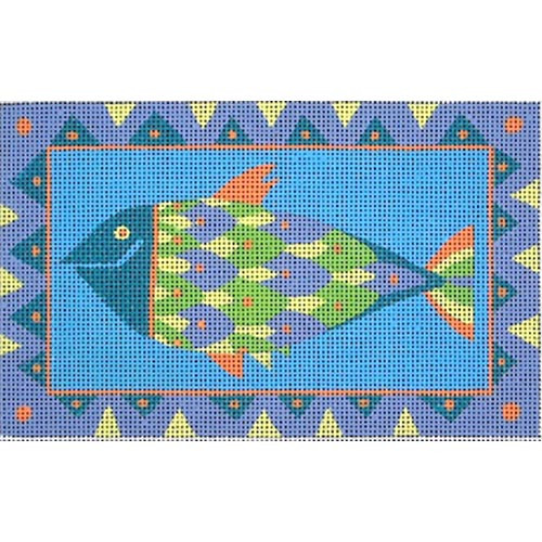 ZE239 Happy Fish 6.5 ” x  4″   Mesh  Zecca