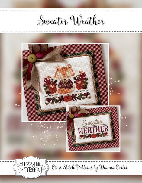 Sweater Weather  Cherry Hill Stitchery Counted Cross Stitch Pattern