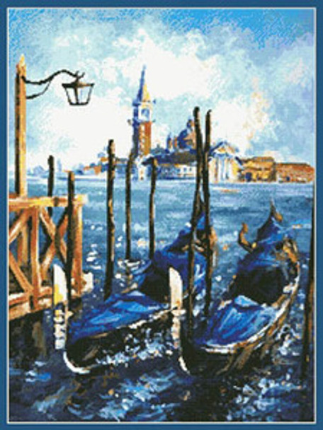 Gondolas In Venice 196 x 265 by Kustom Krafts 12-2999 