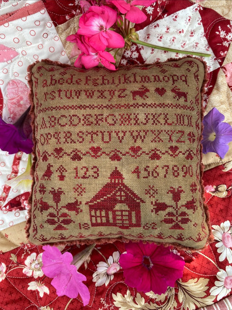 Little Red Schoolhouse Pinkeep 1862 111W x 119H by Pansy Patch Quilts & Stitchery YT