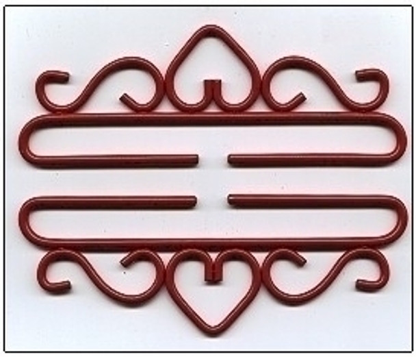 83248 Bellpull Wrought Iron Red Finish Size: 48cm (19.2"