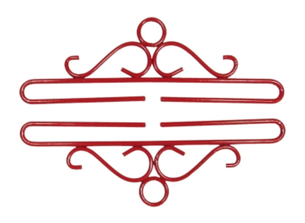 80528R Bellpull Lene Boje Wrought Iron; Red Finish 28cm (11")