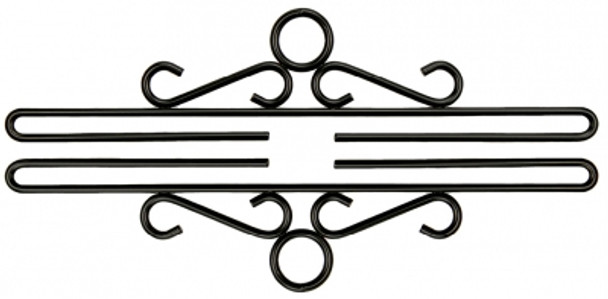 80525 Bellpull Permin Wrought Iron; Black Finish; 25cm (10") 